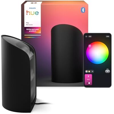 Philips Play Wall Washer verbonden zwart, wit en kleur sfeer met 1035 lm, wit en gekleurd licht, ColorCast-technologie, app- en spraakbediening, compatibel met Alexa Philips Play Wall Washer verbonden zwart, wit en kleur sfeer met 1035 lm, wit en gekleurd licht, ColorCast-technologie, app- en spraakbediening, compatibel met Alexa