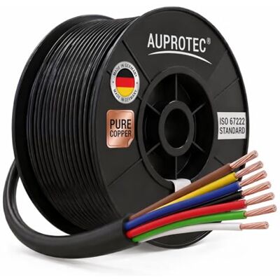 AUPROTEC FLRYY Ronde autokabel 7 x 1,5 mm² 5 m Ronde voertuigkabel/voertuigkabel Verschillende toepassingen 7-polige kabel voor aanhanger AUPROTEC FLRYY Ronde autokabel 7 x 1,5 mm² 5 m Ronde voertuigkabel/voertuigkabel Verschillende toepassingen 7-polige kabel voor aanhanger