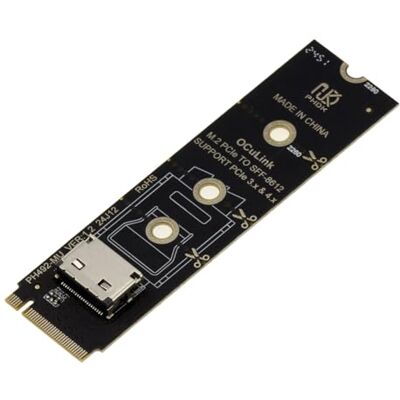 KALEA-INFORMATIQUE Adapter voor M2 NVMe M Key poort naar Oculink SFF-8612 PCIe 4.0 compatibel 2230 2242 2260 2280 KALEA-INFORMATIQUE Adapter voor M2 NVMe M Key poort naar Oculink SFF-8612 PCIe 4.0 compatibel 2230 2242 2260 2280