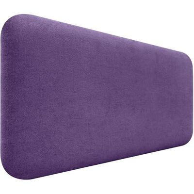 DHOME Hoofdeinde voor bed, glad, afgerond, van gladde stof, voor muur, akoestisch, absorberend, voor slaapkamer (lila, 100 cm) DHOME Hoofdeinde voor bed, glad, afgerond, van gladde stof, voor muur, akoestisch, absorberend, voor slaapkamer (lila, 100 cm)