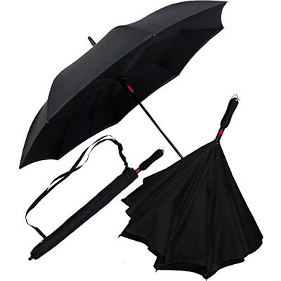 iX-brella Omgekeerde paraplu met automatische opening aan de achterkant iX-brella Omgekeerde paraplu met automatische opening aan de achterkant