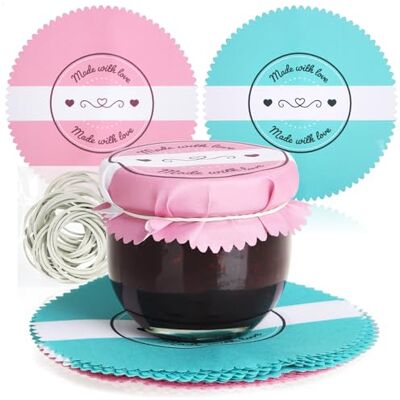 com-four ® 30 x decoratieve placemats voor inmaakpotten jam placemats met elastieken inmaakpotten decoratie glazen placemats com-four ® 30 x decoratieve placemats voor inmaakpotten jam placemats met elastieken inmaakpotten decoratie glazen placemats