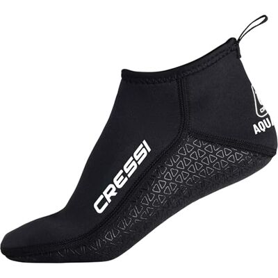CRESSI Aqua Grip Neoprene Socks 3mm Bottillons en Néoprène Double Doublure Noir 3 mm avec Semelle Antidérapante, Idéaux pour les Activités Aquatiques et de Surface Mixte (lot de 1) CRESSI Aqua Grip Neoprene Socks 3mm Bottillons en Néoprène Double Doublure Noir 3 mm avec Semelle Antidérapante, Idéaux pour les Activités Aquatiques et de Surface Mixte (lot de 1)