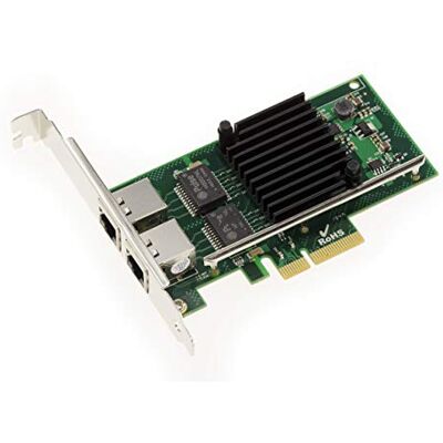 KALEA-INFORMATIQUE Netwerkcontrollerkaart met 2 poorten Gigabit Ethernet via PCIe x4-poort met Intel I350-T2-chipset (NHI350AM4) KALEA-INFORMATIQUE Netwerkcontrollerkaart met 2 poorten Gigabit Ethernet via PCIe x4-poort met Intel I350-T2-chipset (NHI350AM4)