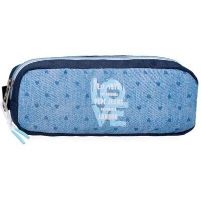 Pepe Jeans Noni Denim pennenetui, blauw, 22 x 7 x 3 cm, polyester by Joumma Bags, blauw, Talla única, etui Pepe Jeans Noni Denim pennenetui, blauw, 22 x 7 x 3 cm, polyester by Joumma Bags, blauw, Talla única, etui