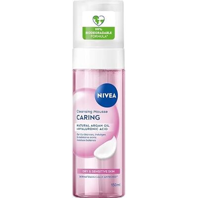NIVEA Mousse nettoyante pour peaux sèches et sensibles, 150 ml NIVEA Mousse nettoyante pour peaux sèches et sensibles, 150 ml