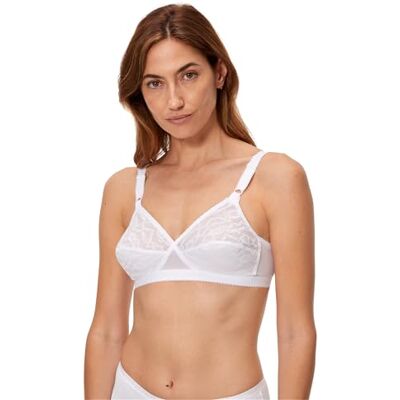 Playtex Zonder beugel, gekruiste hart, 0165 X1, damesbeha (1 stuk) 90B Playtex Zonder beugel, gekruiste hart, 0165 X1, damesbeha (1 stuk) 90B