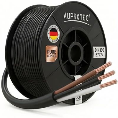 AUPROTEC FLRYY Ronde autokabel 3 x 1,0 mm² 20 m I Ronde kabel voor voertuig/voertuigkabel verschillende toepassingen I 3-polige kabel voor aanhanger AUPROTEC FLRYY Ronde autokabel 3 x 1,0 mm² 20 m I Ronde kabel voor voertuig/voertuigkabel verschillende toepassingen I 3-polige kabel voor aanhanger