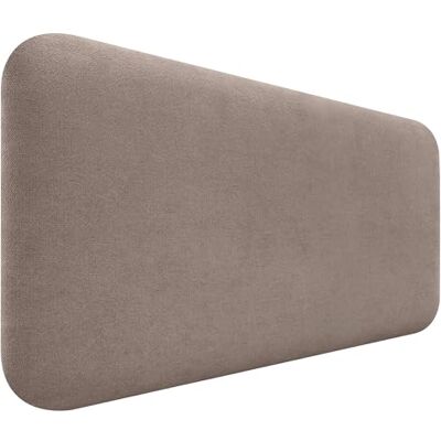 DHOME Gestoffeerd hoofdeinde, glad, afgerond, van gladde stof, voor muur, akoestisch, absorberend, voor slaapkamer (aarde, 95 cm) DHOME Gestoffeerd hoofdeinde, glad, afgerond, van gladde stof, voor muur, akoestisch, absorberend, voor slaapkamer (aarde, 95 cm)