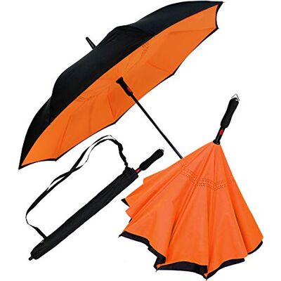 iX-brella Omgekeerde paraplu met automatische opening aan de achterkant iX-brella Omgekeerde paraplu met automatische opening aan de achterkant