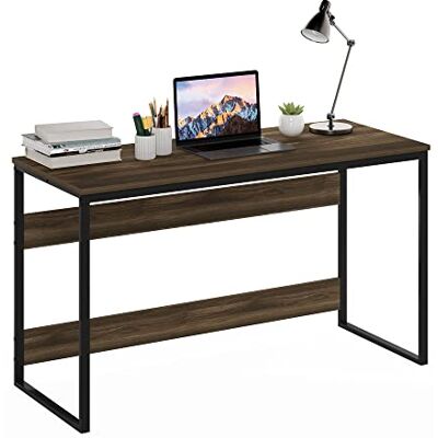 Furinno Computerbureau, Colombia-notenboom, 53,3 (D) x 132,1 (B) x 75,4 (H) cm Furinno Computerbureau, Colombia-notenboom, 53,3 (D) x 132,1 (B) x 75,4 (H) cm