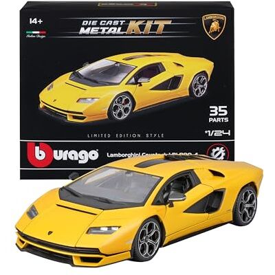 Bburago Lamborghini Countach model Realistisch schaalmodel in schaal 1:24, officiële Lamborghini-licentie, aanbevolen leeftijd: 14+ jaar Bburago Lamborghini Countach model Realistisch schaalmodel in schaal 1:24, officiële Lamborghini-licentie, aanbevolen leeftijd: 14+ jaar