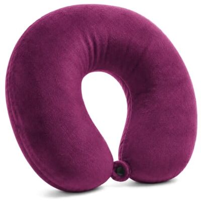 com-four ® premium nekkussen aangenaam ondersteunend nekkussen voor op reis comfortabel reiskussen met fluwelen hoes voor trein, vliegtuig, auto, bus, schip (bordeaux) Housse en velours doux, rembourrage en microbilles, forme en U ergonomique et fermetu com-four ® premium nekkussen aangenaam ondersteunend nekkussen voor op reis comfortabel reiskussen met fluwelen hoes voor trein, vliegtuig, auto, bus, schip (bordeaux) Housse en velours doux, rembourrage en microbilles, forme en U ergonomique et fermetu