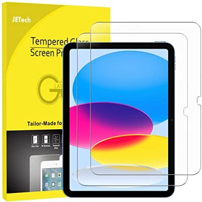 JETech Gehard glas voor iPad (A16) 11e/10e generatie, 2 stuks Voor 2025/2022 model, transparant, HD, krasbestendig, displaybescherming JETech Gehard glas voor iPad (A16) 11e/10e generatie, 2 stuks Voor 2025/2022 model, transparant, HD, krasbestendig, displaybescherming