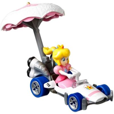 Hot Wheels Mario Kart Princess Peach B-Dasher Peach Parasol Glider Hot Wheels Mario Kart Princess Peach B-Dasher Peach Parasol Glider