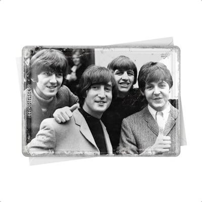10303 Celebrities The Beatles foto, plaatje ansichtkaart, 10 x 14 cm, metaal, meerkleurig, 10 x 14 x 0,2 cm 10303 Celebrities The Beatles foto, plaatje ansichtkaart, 10 x 14 cm, metaal, meerkleurig, 10 x 14 x 0,2 cm