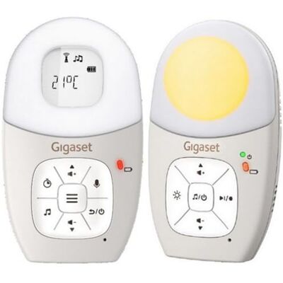 Siemens Baby 100 Audio Audio-babyfoon met DECT-technologie Veilige bidirectionele communicatie 300 m bereik Voedingstimer Temperatuursensor Nachtlampje Display Siemens Baby 100 Audio Audio-babyfoon met DECT-technologie Veilige bidirectionele communicatie 300 m bereik Voedingstimer Temperatuursensor Nachtlampje Display