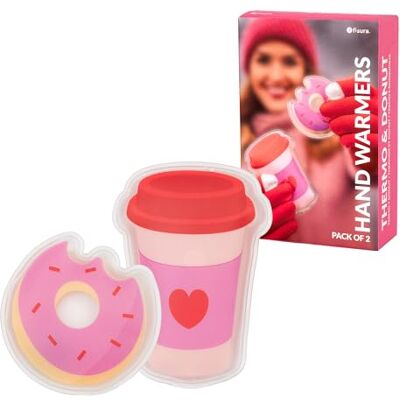 Fisura Donut y termo, herbruikbare handwarmer gel handwarmer handwarmer praktische accessoire voor winter, outdoor activiteiten of reizen. 2 stuks Fisura Donut y termo, herbruikbare handwarmer gel handwarmer handwarmer praktische accessoire voor winter, outdoor activiteiten of reizen. 2 stuks