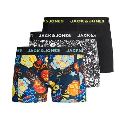Jack & Jones Jacsugar Skull Trunks Lot de 3 Jr Caleçon boxeur Garçon 164 Jack & Jones Jacsugar Skull Trunks Lot de 3 Jr Caleçon boxeur Garçon 164