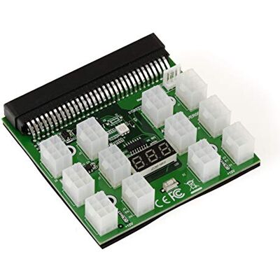KALEA-INFORMATIQUE 1200w 750w Breakout Board voor HP voeding – 12 P6-aansluitingen – spanningsweergave – met tweede stroomsynchronisatie KALEA-INFORMATIQUE 1200w 750w Breakout Board voor HP voeding – 12 P6-aansluitingen – spanningsweergave – met tweede stroomsynchronisatie