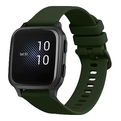 kwmobile Horlogebandje compatibel met Garmin Venu Sq Music/Sq, TPU-reservearmband voor fitnesstracker, donkergroen kwmobile Horlogebandje compatibel met Garmin Venu Sq Music/Sq, TPU-reservearmband voor fitnesstracker, donkergroen