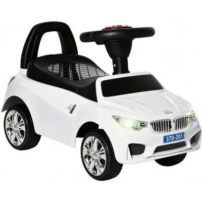 HOMCOM Kinderauto met speelgoedkist, 18-36 maanden, wit Duwvoertuig, claxon, koplampen en muziek, ontwikkelt de motoriek van je kind HOMCOM Kinderauto met speelgoedkist, 18-36 maanden, wit Duwvoertuig, claxon, koplampen en muziek, ontwikkelt de motoriek van je kind