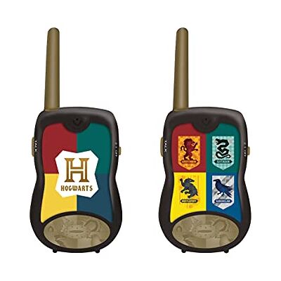 Lexibook Harry Potter TW12HP Walkietalkies, 200 m, communicatiespel, 2 communicatiekanalen, riemclip, werkt op batterijen, zwart/goud Lexibook Harry Potter TW12HP Walkietalkies, 200 m, communicatiespel, 2 communicatiekanalen, riemclip, werkt op batterijen, zwart/goud