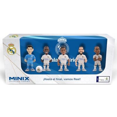 MINIX Real Madrid Set van 5 verzamelfiguren 7 cm B (Courtois/Vinicius/Bellingham/Carvajal/Mbappé) MINIX Real Madrid Set van 5 verzamelfiguren 7 cm B (Courtois/Vinicius/Bellingham/Carvajal/Mbappé)