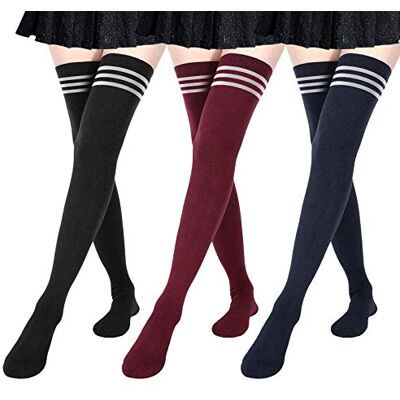 DRESHOW Extra lange kousen voor dames, dijen, voor sport en cosplay. One Size DRESHOW Extra lange kousen voor dames, dijen, voor sport en cosplay. One Size