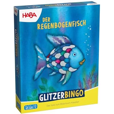 HABA 2013959001 Bingo De regenboogvis kleurrijk verzamelspel voor kinderen vanaf 3 jaar 2-4 spelers met kleurrijke speelstenen en glinsterende schubben HABA 2013959001 Bingo De regenboogvis kleurrijk verzamelspel voor kinderen vanaf 3 jaar 2-4 spelers met kleurrijke speelstenen en glinsterende schubben