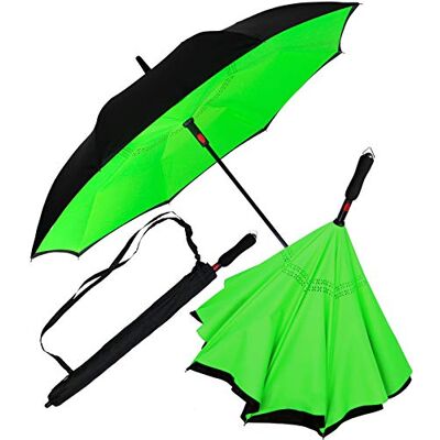 iX-brella Omgekeerde paraplu met automatische opening aan de achterkant iX-brella Omgekeerde paraplu met automatische opening aan de achterkant
