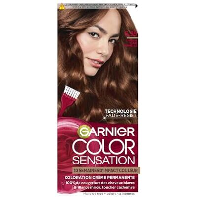 Garnier dagelijkse crème voor gebruikers die comfort en afwerking zoeken Fade-Resist-technologie, plantaardige keratine-verzorging, kasjmier gevoel, penseeltoepassing, spiegeleffect Garnier dagelijkse crème voor gebruikers die comfort en afwerking zoeken Fade-Resist-technologie, plantaardige keratine-verzorging, kasjmier gevoel, penseeltoepassing, spiegeleffect