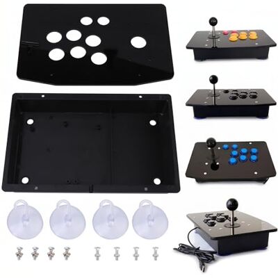 Bewinner Arcade-set, acrylplaat om te knutselen, zwarte acrylplaat en vervangende knutselset voor arcadespel Bewinner Arcade-set, acrylplaat om te knutselen, zwarte acrylplaat en vervangende knutselset voor arcadespel