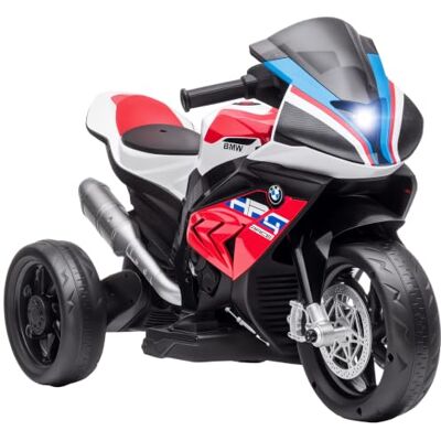 HOMCOM Elektrische motorfiets voor kinderen vanaf 18 maanden, met USB, 3 muziekmodi, 2,5 km/u, rood HOMCOM Elektrische motorfiets voor kinderen vanaf 18 maanden, met USB, 3 muziekmodi, 2,5 km/u, rood