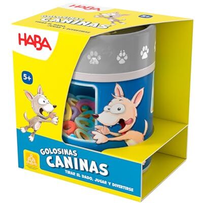 HABA H2010890003 hondensnoepjes dobbelspel voor kinderen meer dan 5 jaar HABA H2010890003 hondensnoepjes dobbelspel voor kinderen meer dan 5 jaar