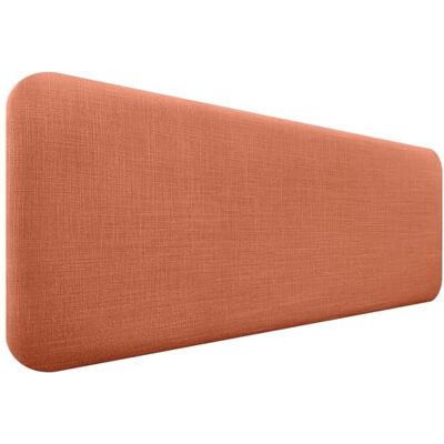 DHOME Gestoffeerd hoofdeinde, glad, afgerond, van natuurlijk linnen, voor akoestische muur, absorberend, hoofdeinde, slaapkamer (oranje, 140 cm) DHOME Gestoffeerd hoofdeinde, glad, afgerond, van natuurlijk linnen, voor akoestische muur, absorberend, hoofdeinde, slaapkamer (oranje, 140 cm)