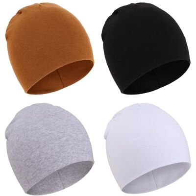 DRESHOW Babymuts voor pasgeborenen, peuters, zacht, schattig, gebreid, voor baby's, jongens, kindermutsen, 4 stuks 05-24, 6-24 maanden 6-24 maanden DRESHOW Babymuts voor pasgeborenen, peuters, zacht, schattig, gebreid, voor baby's, jongens, kindermutsen, 4 stuks 05-24, 6-24 maanden 6-24 maanden