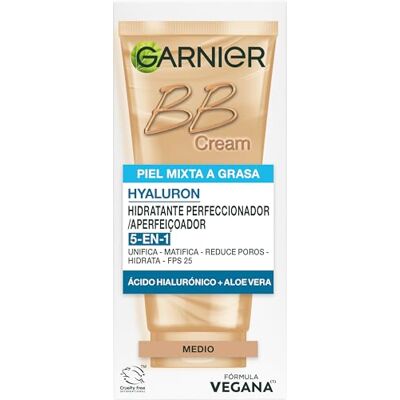 Garnier SkINACTIVE BB Cream Mixta A Grasa SPF25 Medium 50 ml Garnier SkINACTIVE BB Cream Mixta A Grasa SPF25 Medium 50 ml