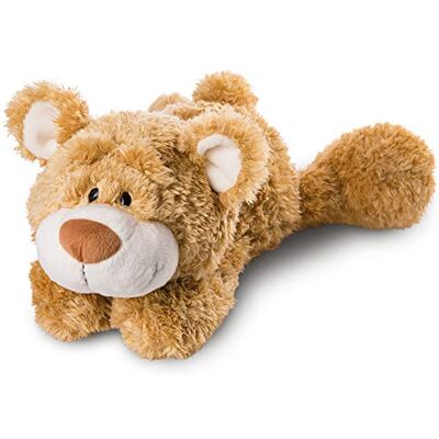 NICI knuffelbeer klassiek liggend 50 cm bruin goud 50 cm 46514 NICI knuffelbeer klassiek liggend 50 cm bruin goud 50 cm 46514