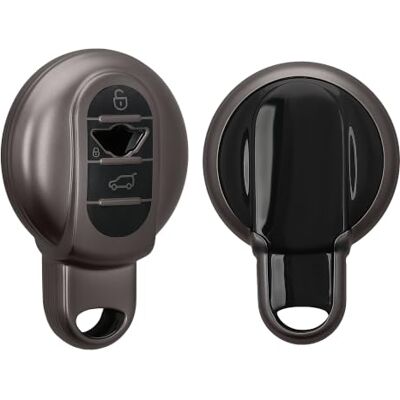 kwmobile Autosleutelbehuizing compatibel met Mini Smart Key met 3 knoppen, siliconen autosleutelhoes, beschermhoes zwart mat zwart kwmobile Autosleutelbehuizing compatibel met Mini Smart Key met 3 knoppen, siliconen autosleutelhoes, beschermhoes zwart mat zwart