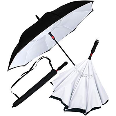 iX-brella Omgekeerde paraplu met automatische opening aan de achterkant iX-brella Omgekeerde paraplu met automatische opening aan de achterkant