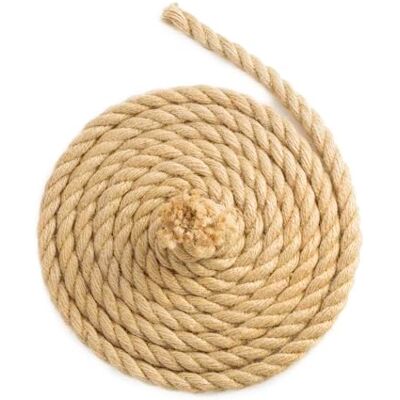 Floordirekt Jute klimtouw, 30 m, 10 mm dik, 100% natuurlijk jute touw, zeer sterk, voor sport, tuindecoratie, knutselen, krabpaal Floordirekt Jute klimtouw, 30 m, 10 mm dik, 100% natuurlijk jute touw, zeer sterk, voor sport, tuindecoratie, knutselen, krabpaal