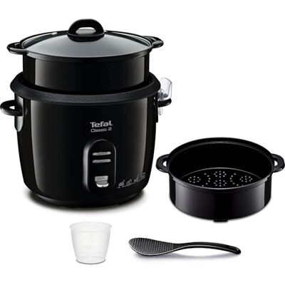 Tefal RK1038 Classic rijstkoker 10 kops Inhoud 1,8 liter Automatische warmhoudfunctie Automatisch stomen voor 10 tot 15 personen, warmhoudfunctie, antiaanbaklaag, bereiding zonder toezicht Tefal RK1038 Classic rijstkoker 10 kops Inhoud 1,8 liter Automatische warmhoudfunctie Automatisch stomen voor 10 tot 15 personen, warmhoudfunctie, antiaanbaklaag, bereiding zonder toezicht