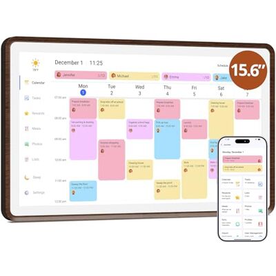 Dragon Digitale wandkalender, 15,6 inch, 1920 x 1080 FHD, elektronische wandkalender, familieplanner met 32 GB geheugen en wandhouder, touchscreen, kalender Dragon Digitale wandkalender, 15,6 inch, 1920 x 1080 FHD, elektronische wandkalender, familieplanner met 32 GB geheugen en wandhouder, touchscreen, kalender