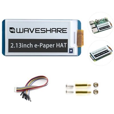 Waveshare 2,13 inch e-Paper Display Hoed 250 x 122 Resolution SPI E-Ink Screen Electronic Paper Module met Embedded Controller Partial Refresh voor Raspberry Pi Zero/Zero W/Zero WH voor Pwnagotchi Project Waveshare 2,13 inch e-Paper Display Hoed 250 x 122 Resolution SPI E-Ink Screen Electronic Paper Module met Embedded Controller Partial Refresh voor Raspberry Pi Zero/Zero W/Zero WH voor Pwnagotchi Project