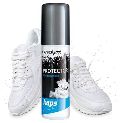 Kaps Waterafstotende en vuilafstotende spray voor sneakers en vrijetijdsschoenen, niet-aerosol, milieuvriendelijk, sneakerbescherming, transparant, 100,00 ml 100.00ml Kaps Waterafstotende en vuilafstotende spray voor sneakers en vrijetijdsschoenen, niet-aerosol, milieuvriendelijk, sneakerbescherming, transparant, 100,00 ml 100.00ml