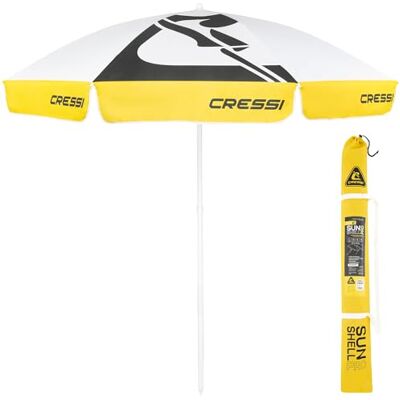 CRESSI Sunshell Parasol – Parasol d'extérieur léger et portable, pour se protéger du soleil et des intempéries CRESSI Sunshell Parasol – Parasol d'extérieur léger et portable, pour se protéger du soleil et des intempéries