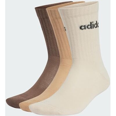Adidas C Lin Crew 3p sokken unisex kinderen Adidas C Lin Crew 3p sokken unisex kinderen