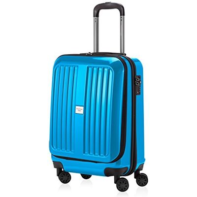 Hauptstadtkoffer X-Berg: koffer, harde bagage in drie maten, 55 cm/65 cm/75 cm, TSA, polycarbonaat, Blauw, 55 cm, cabinebagage Hauptstadtkoffer X-Berg: koffer, harde bagage in drie maten, 55 cm/65 cm/75 cm, TSA, polycarbonaat, Blauw, 55 cm, cabinebagage