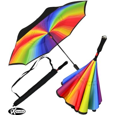 iX-brella Omgekeerde paraplu met automatische opening aan de achterkant iX-brella Omgekeerde paraplu met automatische opening aan de achterkant